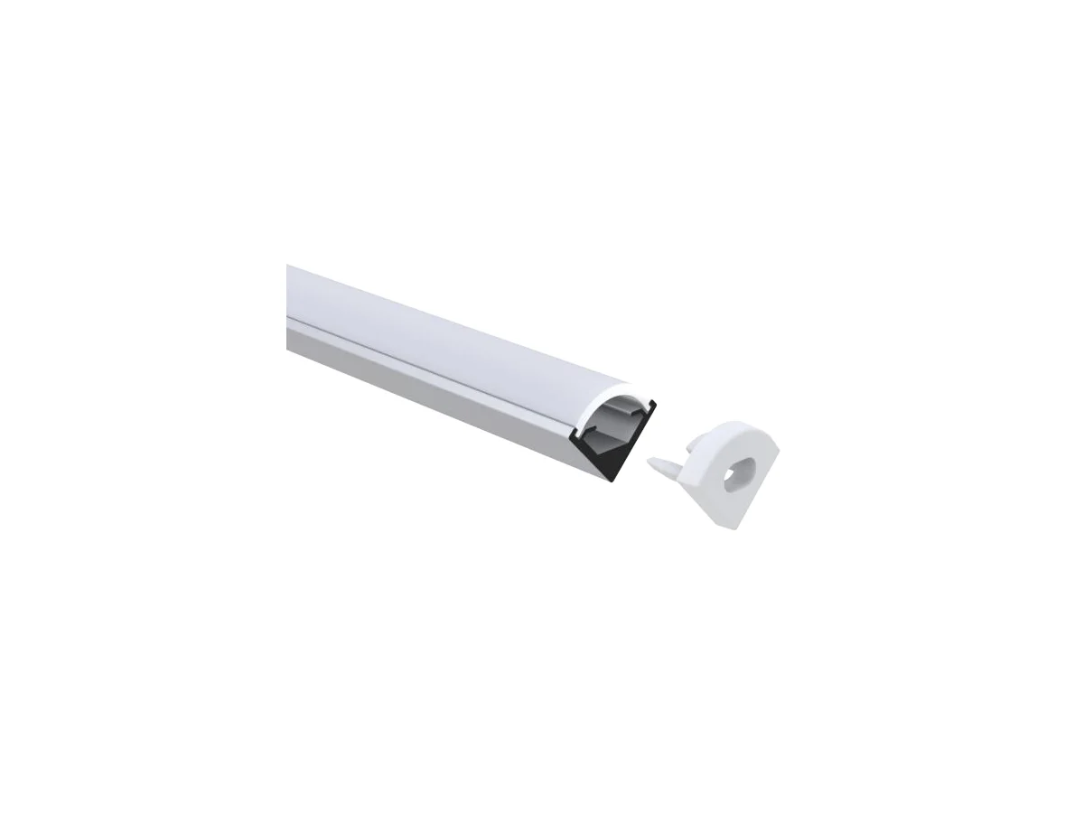 Corner Mount Aluminum LED Channel 8 × 8 mm — 6.56 ft (2 m)