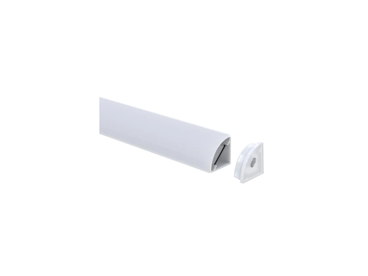 Corner Mount Aluminum LED Channel 16 × 16 mm — 6.56 ft (2 m)