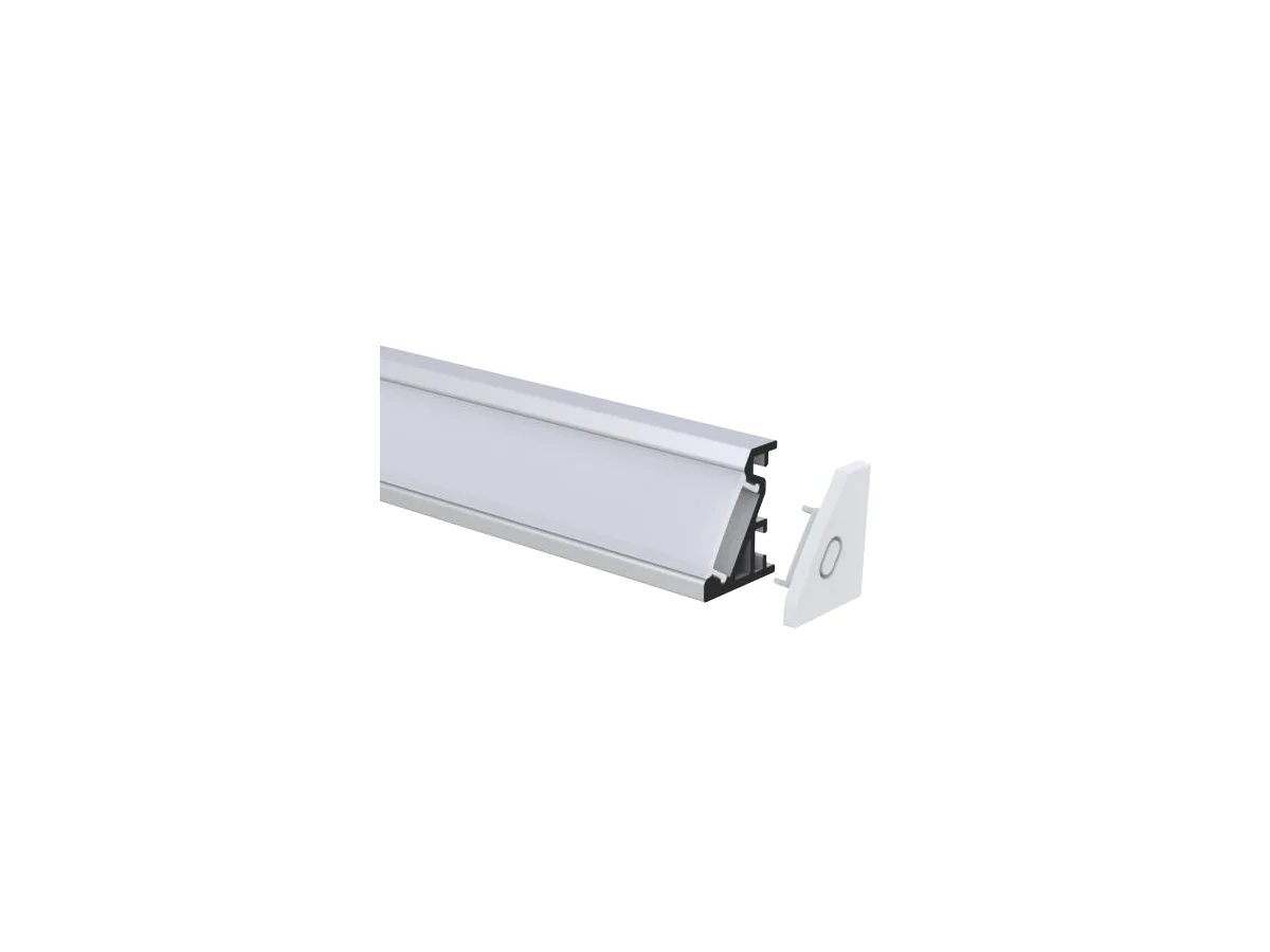 Corner Mount Aluminum LED Channel 20 × 16 mm — 6.56 ft (2 m)