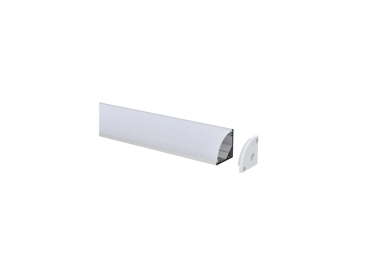 Corner Mount Aluminum LED Channel 20 × 20 mm — 6.56 ft (2 m)