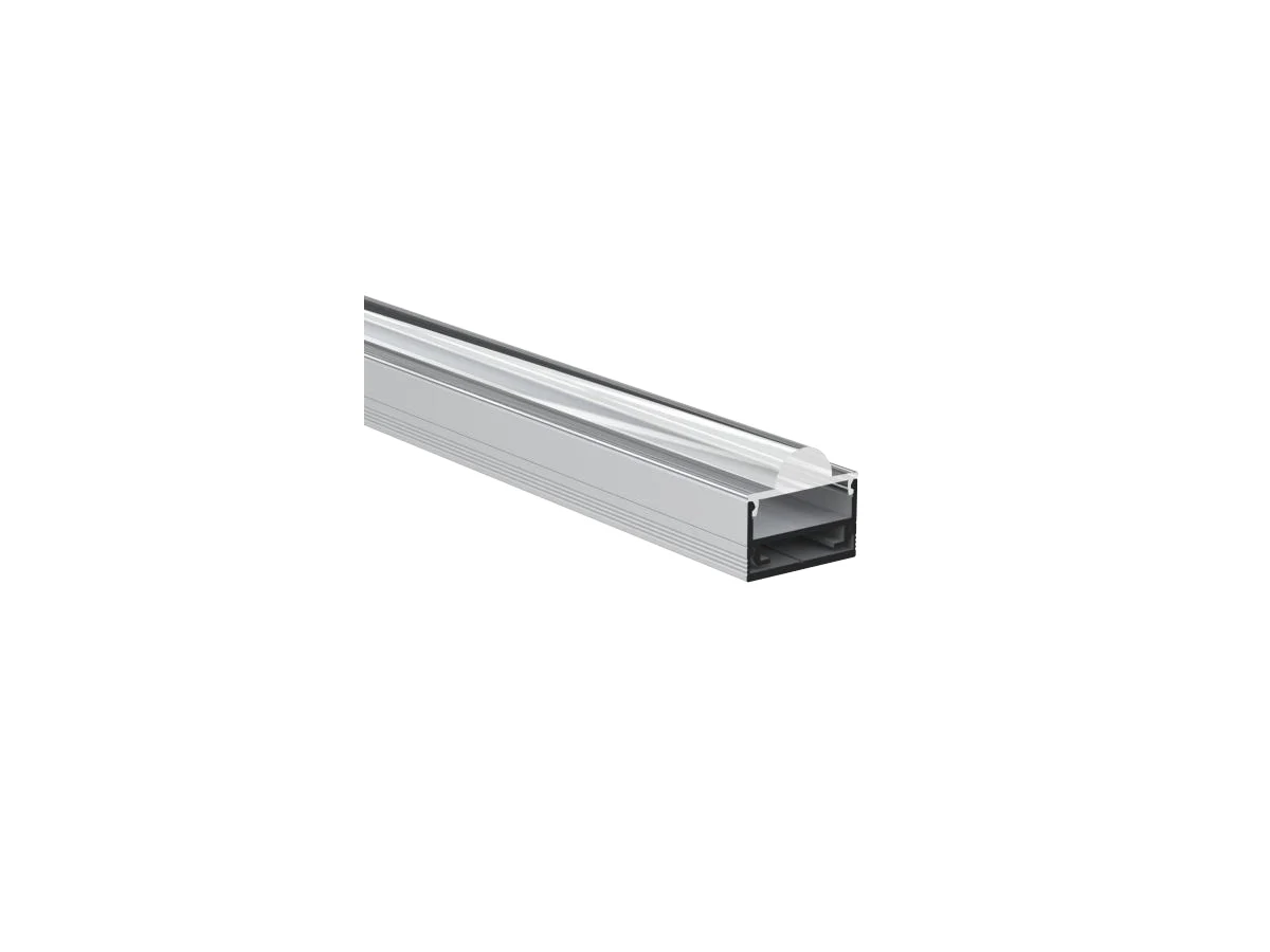Optic Aluminum LED Channel 19.5 × 17.4 mm — 6.56 ft (2 m)