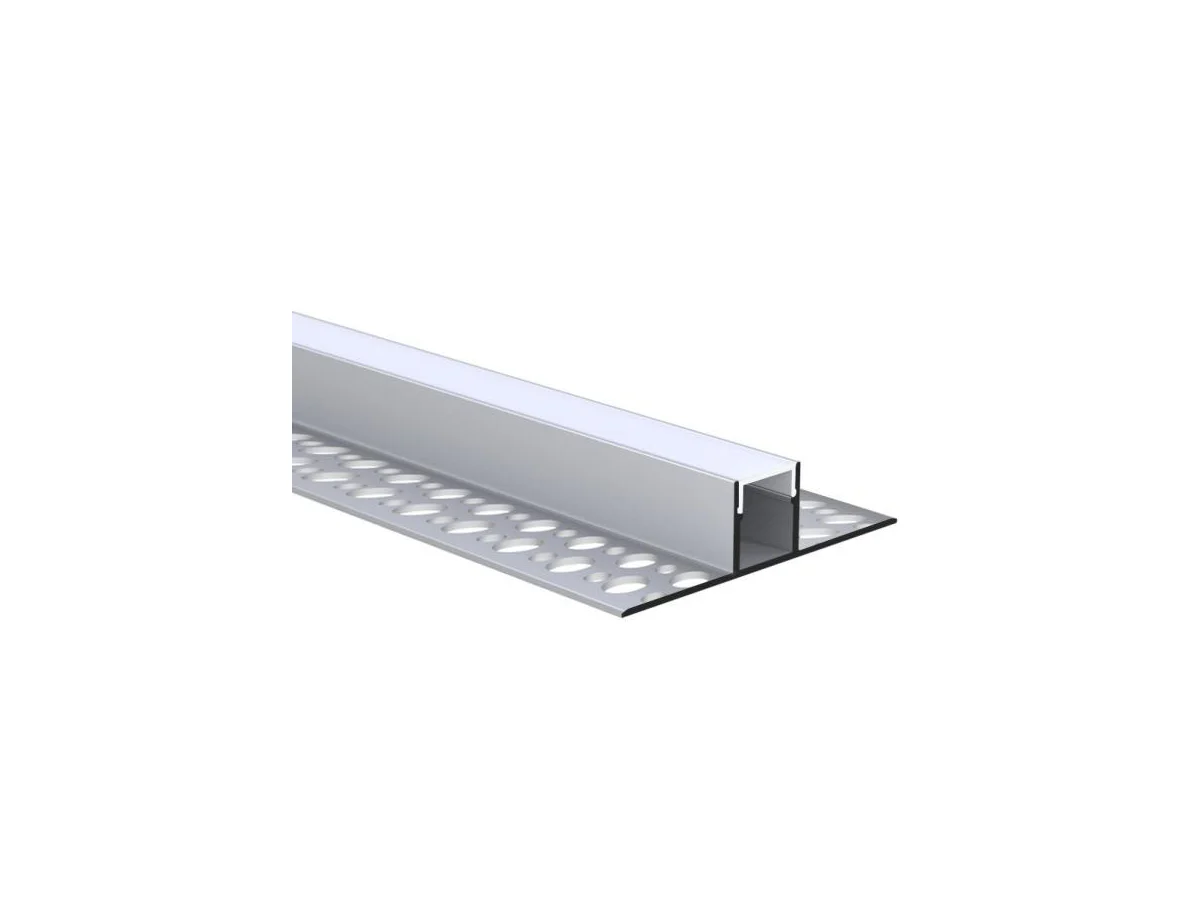 Plaster-In Aluminum LED Channel 12.5 × 13.3 mm — 6.56 ft (2 m)