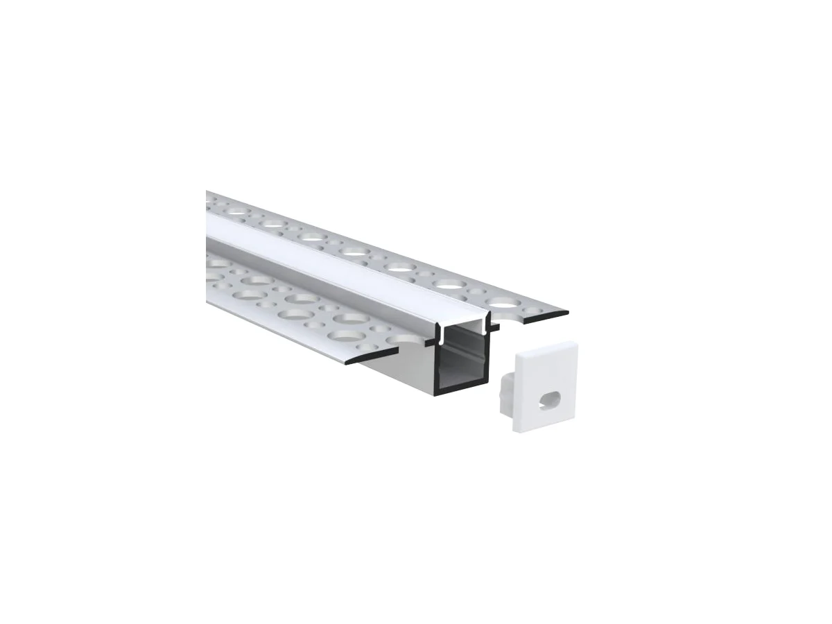 Plaster-In Aluminum LED Channel 13.2 × 14 mm — 6.56 ft (2 m)
