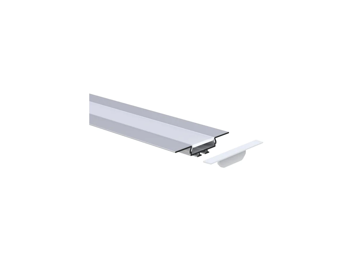 Plaster-In Aluminum LED Channel 26 × 9.5 mm — 6.56 ft (2 m)