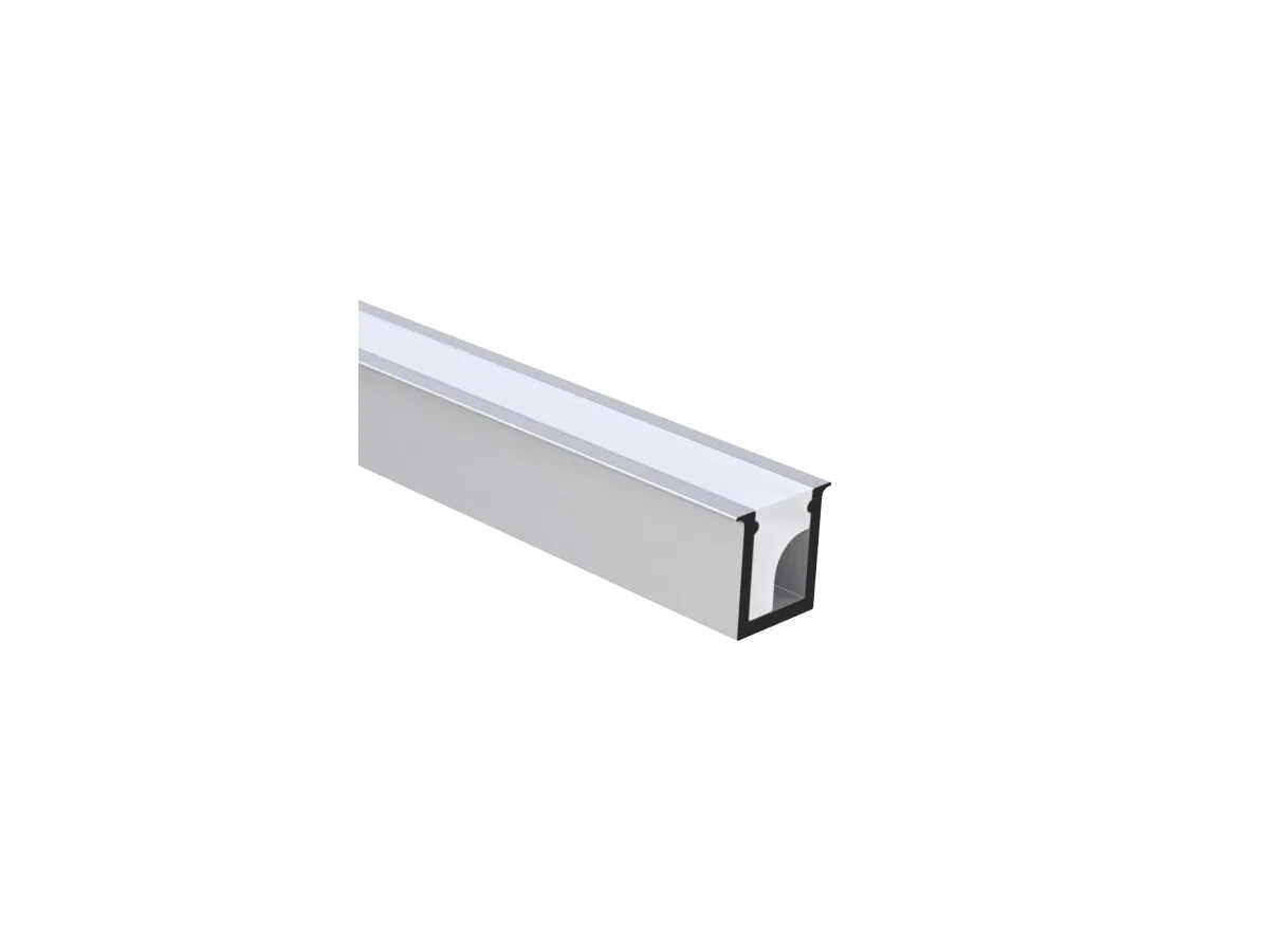 Recessed Aluminum LED Channel 6.8 × 6.7 mm — 6.56 ft (2 m)