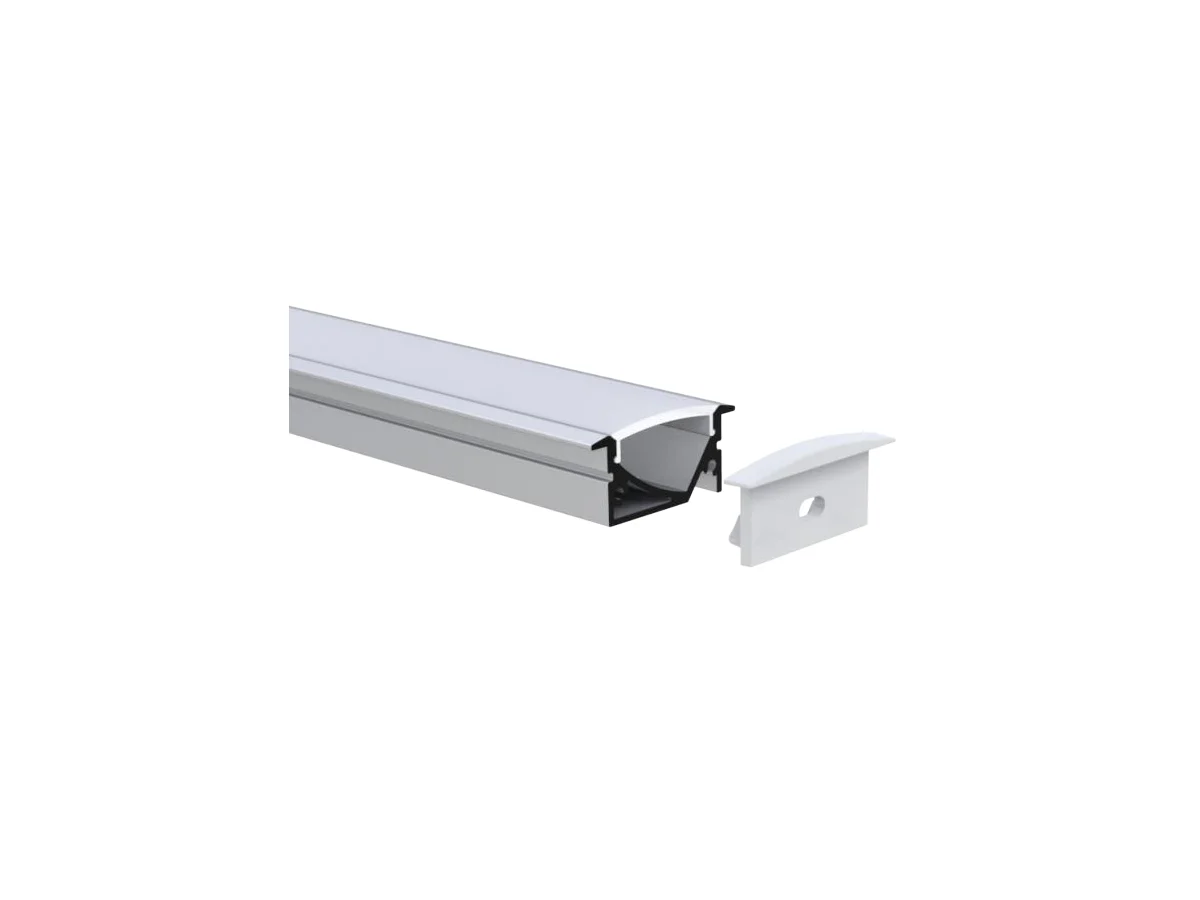 Recessed Aluminum LED Channel 29.5 × 14.6 mm — 6.56 ft (2 m)
