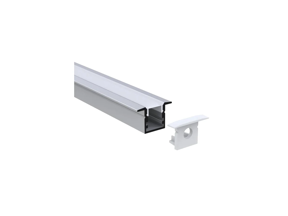 Recessed Aluminum LED Channel 12 × 13 mm — 6.56 ft (2 m)