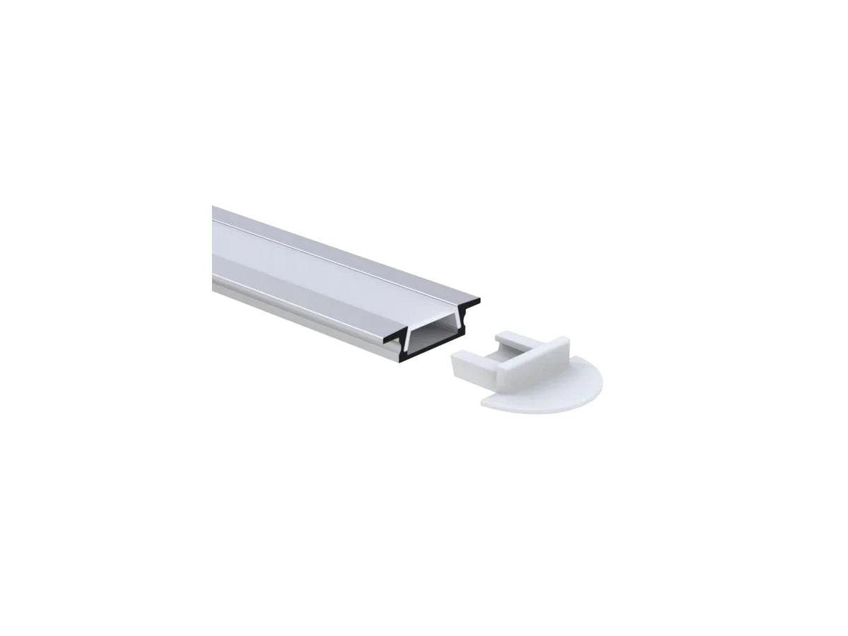 Recessed Aluminum LED Channel 15.5 × 5.6 mm — 6.56 ft (2 m)