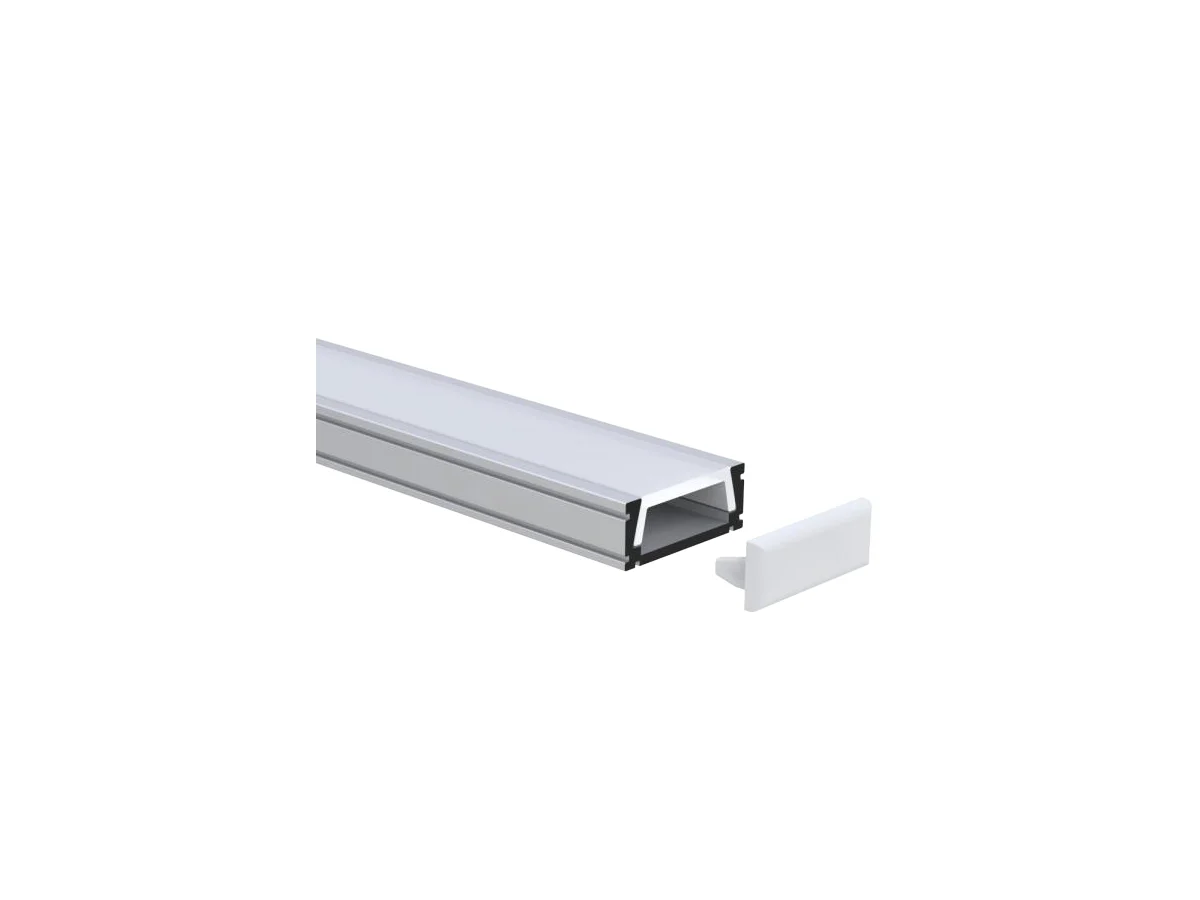 Surface Mount Aluminum LED Channel 15.1 × 6 mm — 6.56 ft (2 m)