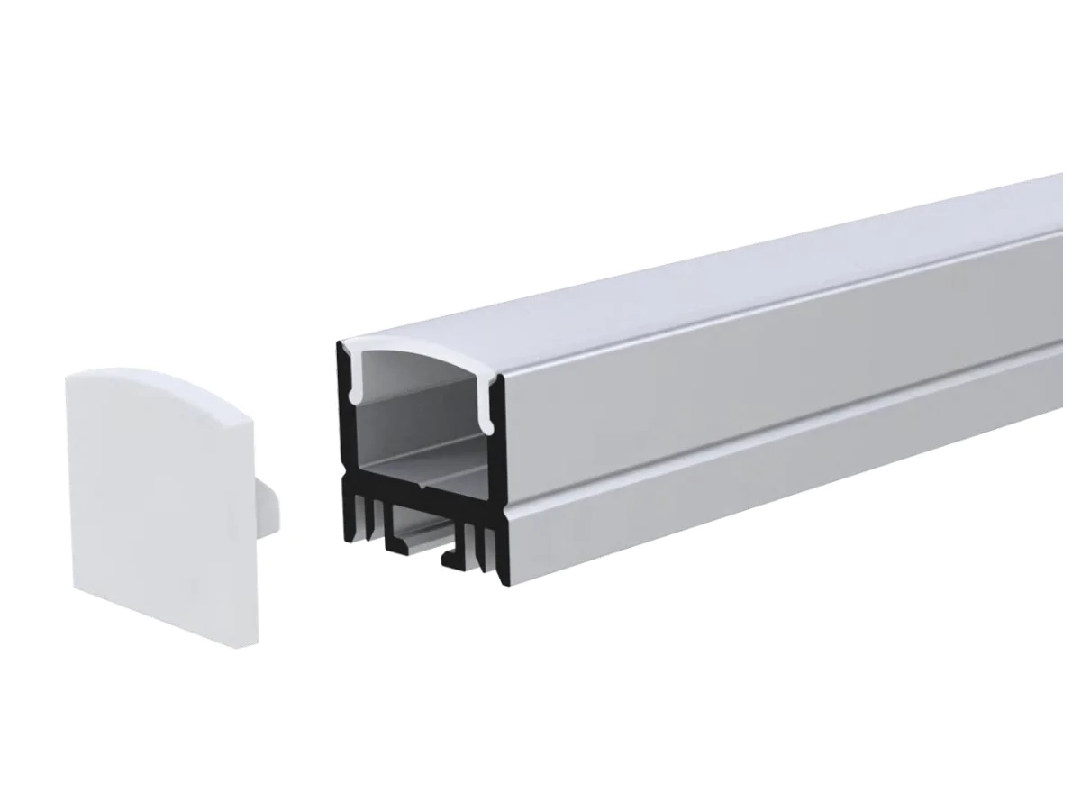 Surface Mount Aluminum LED Channel 17.1 × 15.9 mm — 6.56 ft (2 m)