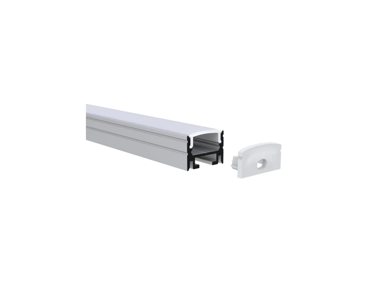 Surface Mount Aluminum LED Channel 17 × 12.9 mm — 6.56 ft (2 m)