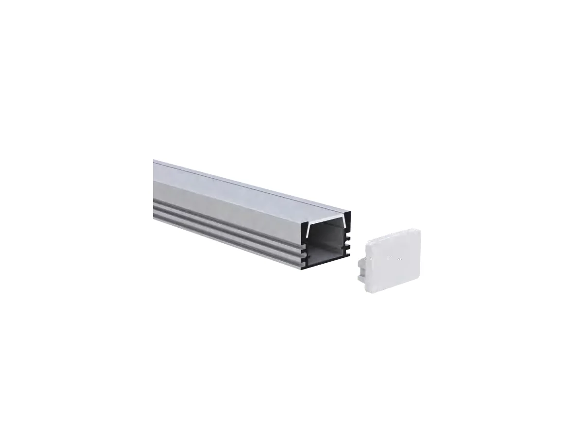 Surface Mount Aluminum LED Channel 17.4 × 12 mm — 6.56 ft (2 m)