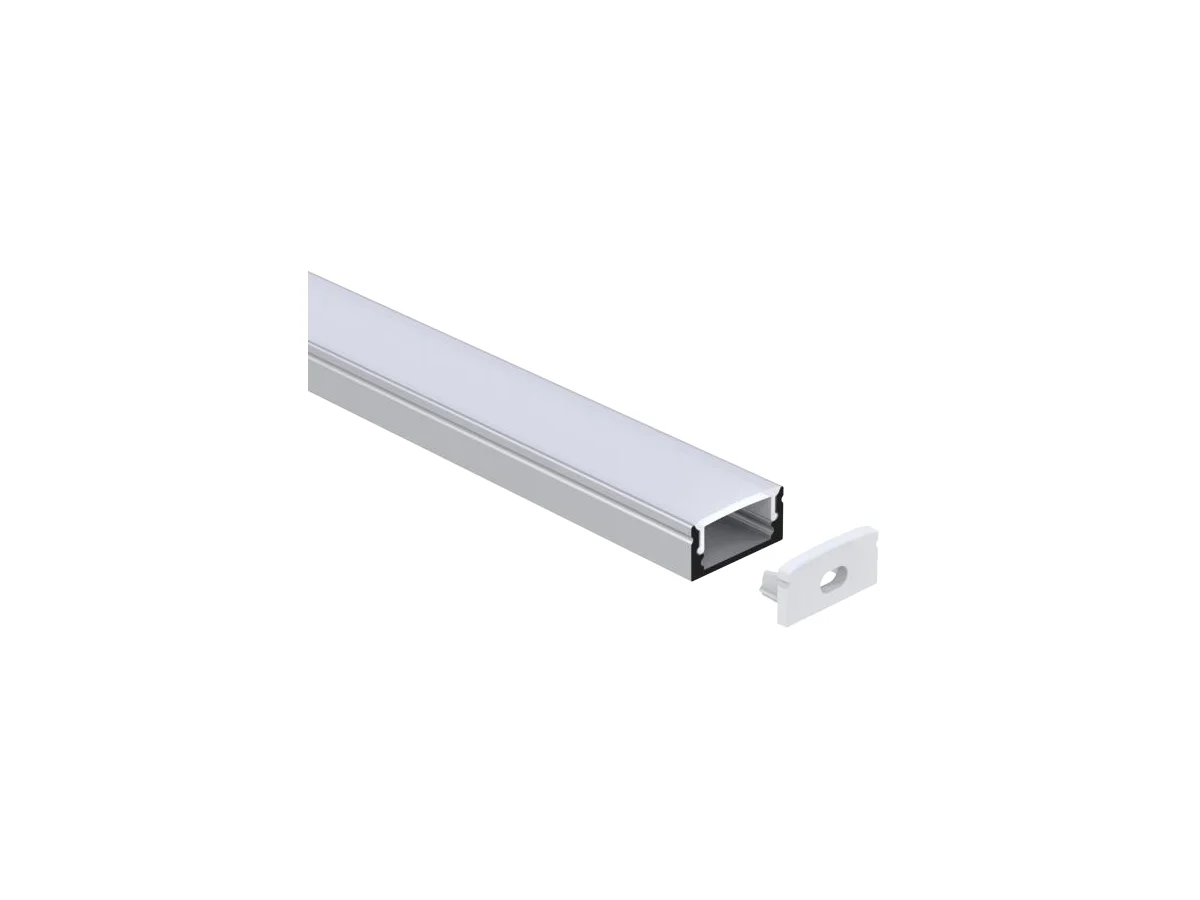 Surface Mount Aluminum LED Channel 17 × 8.8 mm — 6.56 ft (2 m)