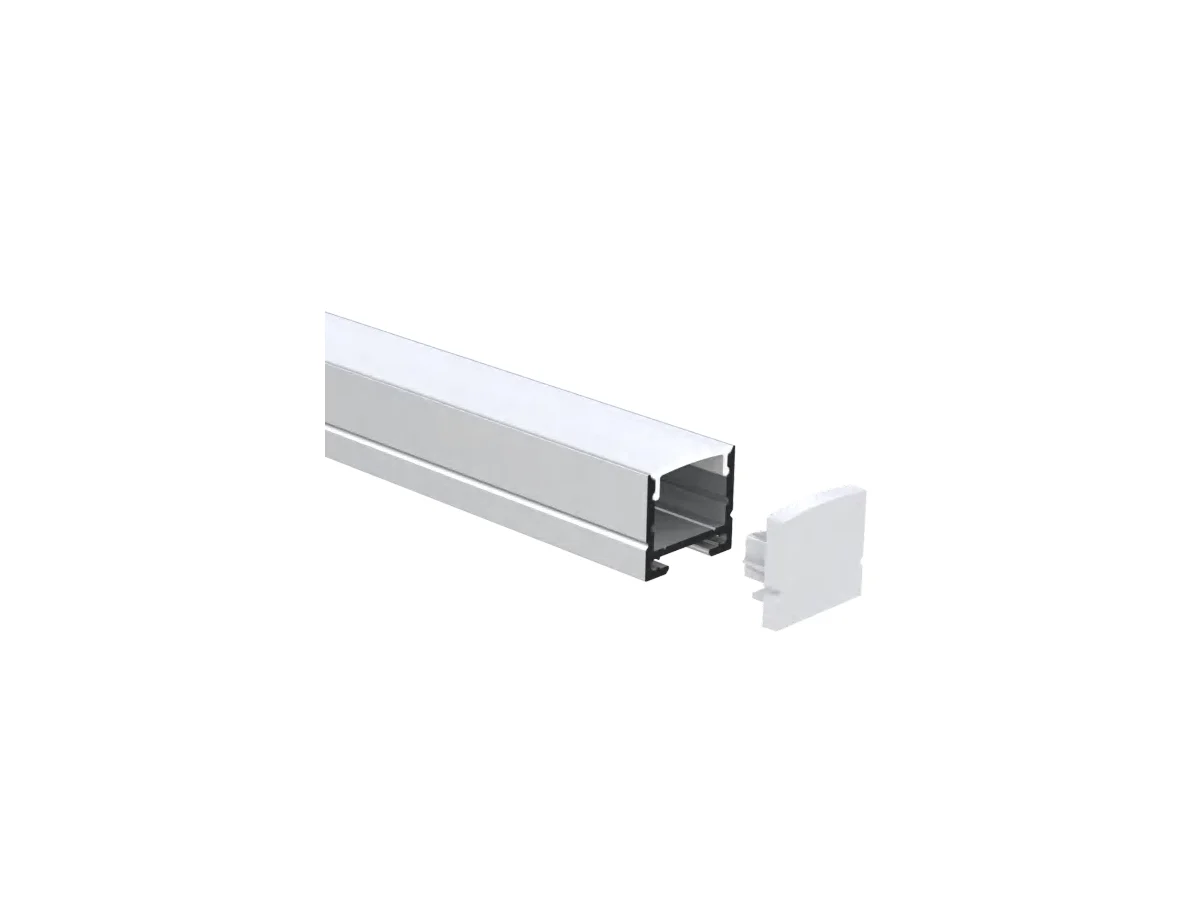 Surface Mount Aluminum LED Channel 18.5 × 16.7 mm — 6.56 ft (2 m)