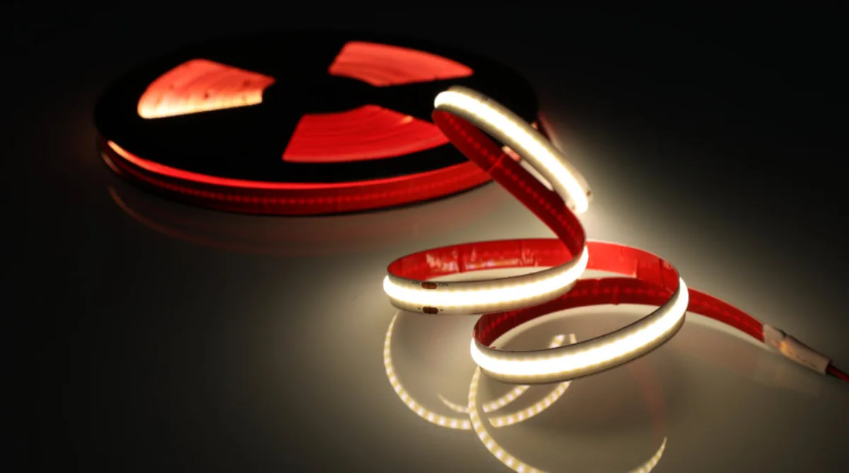 LONG RUN INDOOR COB LED Strip Static White 2.3 W/ft 24V 10 mm IP20