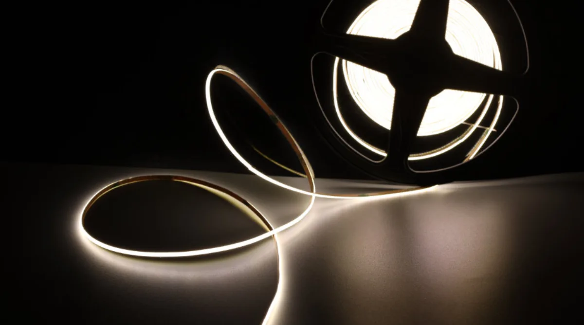 NARROW INDOOR COB LED Strip Static White 1.7 W/ft 24V 4 mm IP20