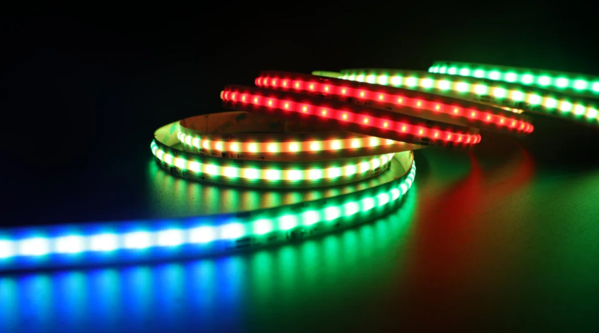 ADDRESSABLE / SPI INDOOR COB LED Strip RGB 2.1 W/ft 24V 12 mm IP20